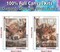 2 Pack Cow Diamond Art Kits for Adults - Cute Animals Diamond Painting Kits for Adults Beginner, DIY 5D Full Drill Diamond Dots Gem Art Kits for Home Wall Decor 12x16inch